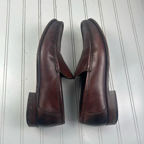 Bruno Magli Positano POSITANO Brown Slip On Penny Loafers Men’s Size 10 - Picture 6 of 10